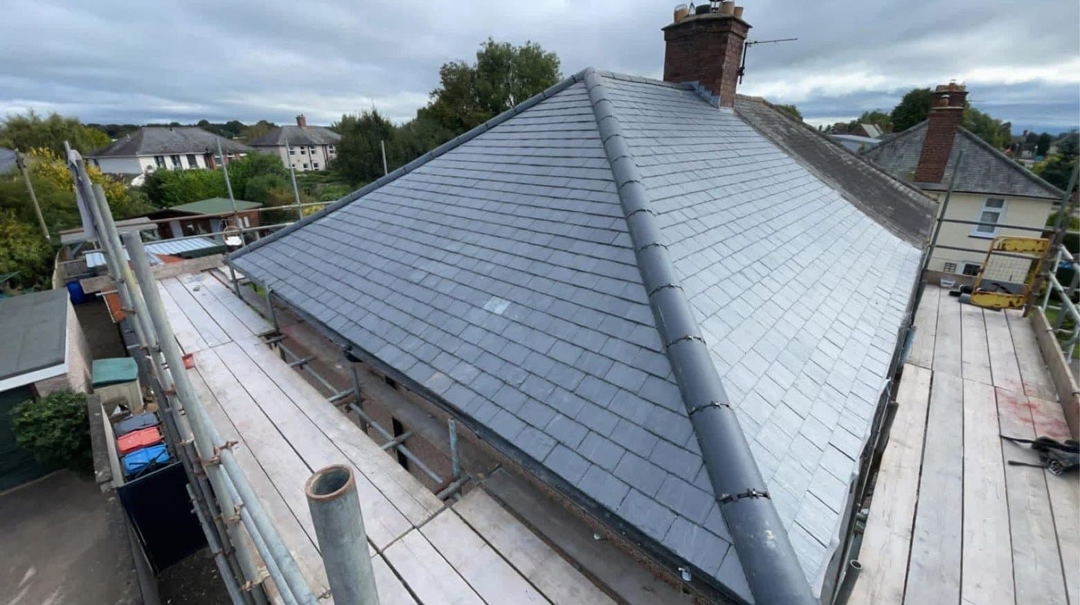 Hipped slate re-roof by RML Roofing Services